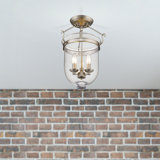 Husman Glass Semi Flush Mount