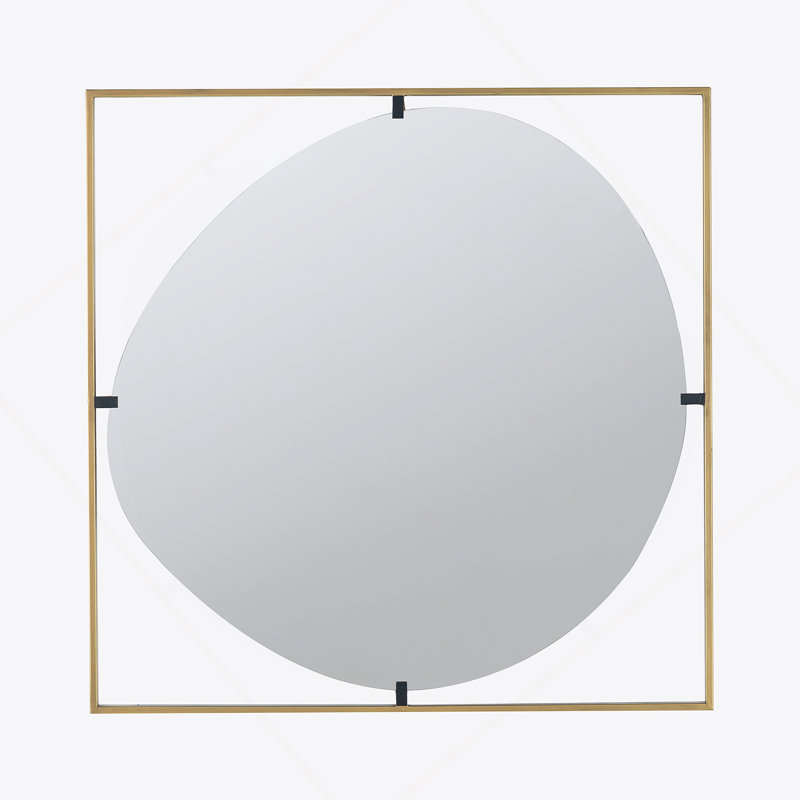 Iron Frame Vertical Rectangle Mirror