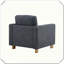 Fauteuil rembourré en tissu Harmonia Home Stylish Seating-1386044683