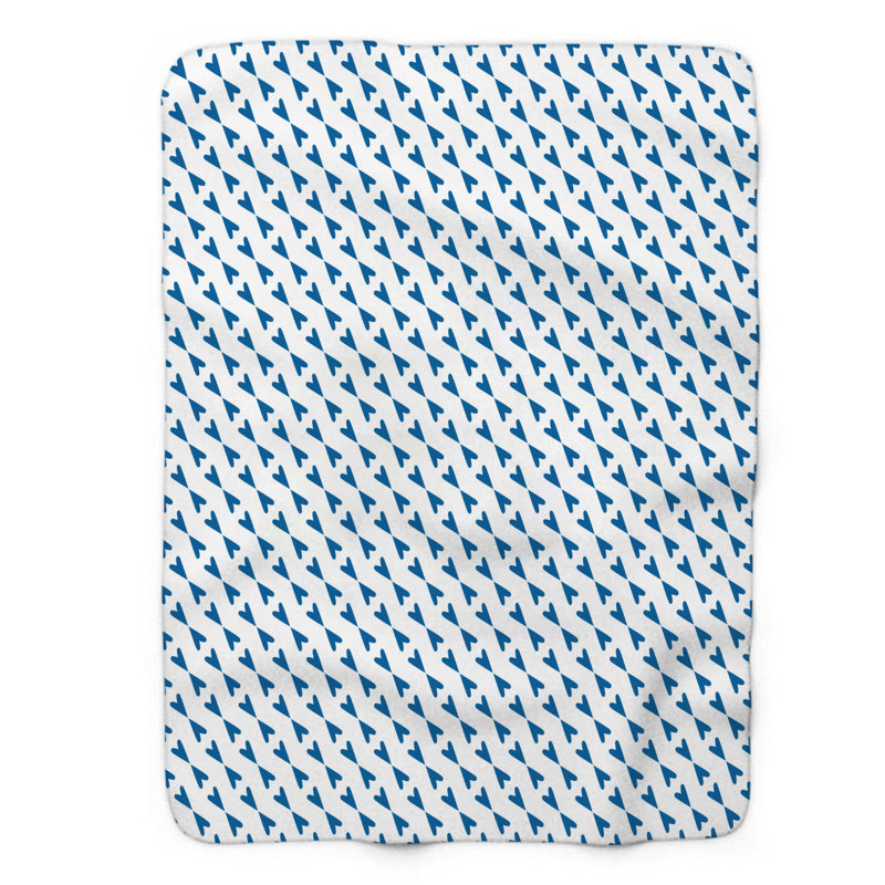 Geo Geo - couverture sherpa de qualité supérieure 1 pièce, Grand lit