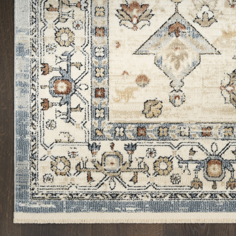Tapis taupe Nourison Pardis, Rectangle 7 pi 10 po x 9 pi 10 po