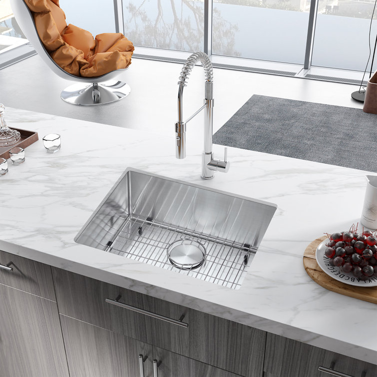 23'' L Undermount Single Bowl Stainless Steel Kitchen Sink