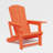 Eight in a Set Adirondack Chair with Cup Holder All-Weather Reclining Chair for Patio Deck Backyard and Poolside-114222252