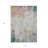3' X 5' Teal Blue Abstract Washable Indoor Outdoor Area Rug