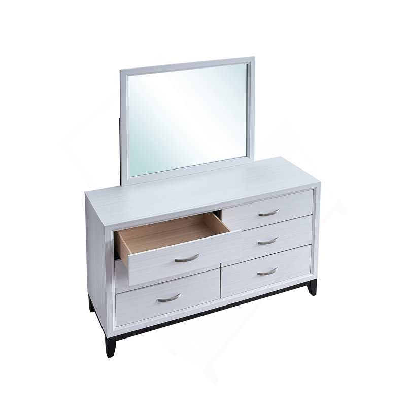 Commode Glasgow G04390-D (miroir non inclus), blanc, Blanc