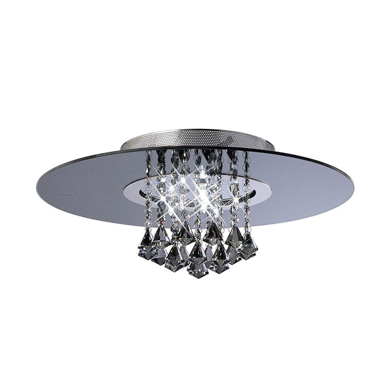 Lopez Flush Mount, 8 Light, Smoked Mirror