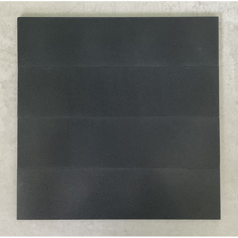 Carreau de métro en pierre naturelle Basalt - carrelage pour mur et plancher 3 po x 12 po