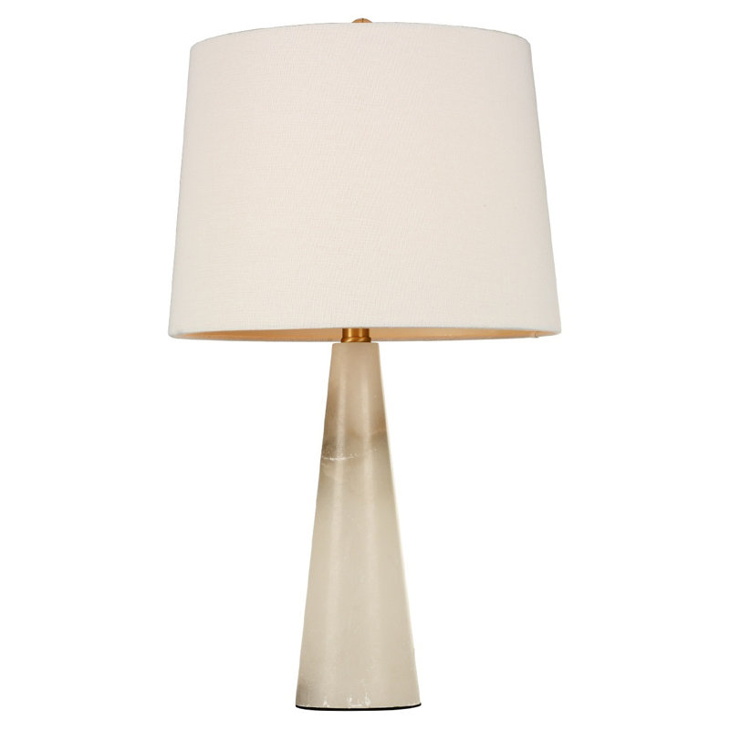 Lampe de table blanche Cilicia, H 24,21 po x l 14,17 po x P 14,17 po