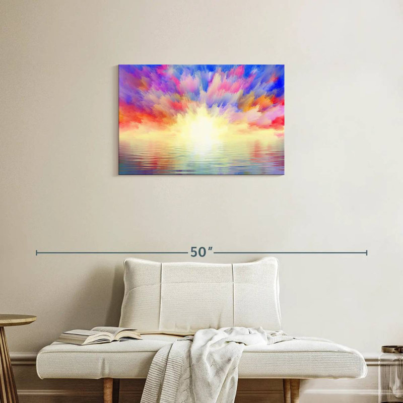 Alvord Ocean Sunrise Burst, H 20 po x l 30 po