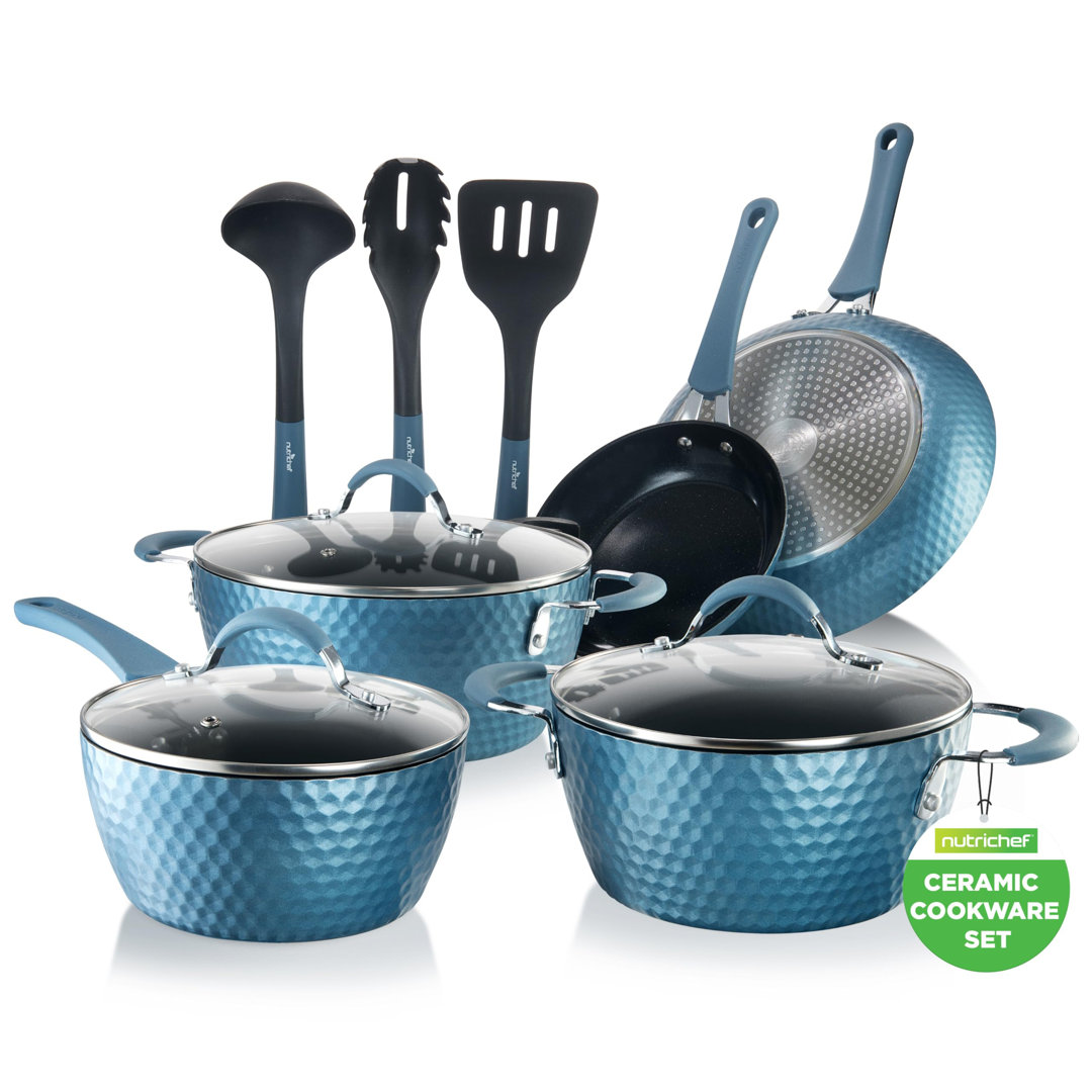 11 - Piece Non-Stick Aluminum Cookware Set NutriChef