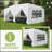 10FT Wedding Tent with 8 Removable Sidewalls-112385264