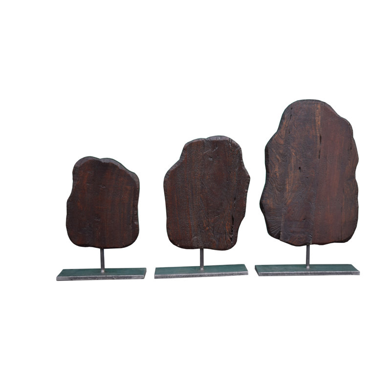 Emilion Abstract Figurines & Sculptures, Dark Brown