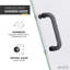 Porte de douche sans cadre l 24 po x H 70 po-64345444