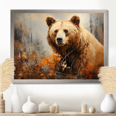 Bazyli Bear Bears Boundary I Framed On Canvas Print