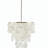 Layered bead chandelier