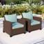 73.2 Cm Outdoor Wicker Patio Chair with Cushions-478718703