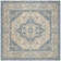 Girard Hooked Cream/Blue Indoor/Outdoor Rug