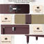 Armoire de rangement 69,4 po de couleur brune avec tablettes réglables et pieds en bois massif, idéale pour le buffet de la salle à manger avec quatre portes et un couloir de bon bureau-242205447-242205446