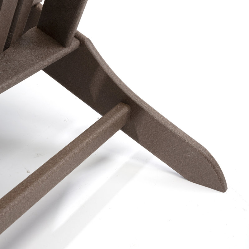 Chaise Adirondack en plastique Atilus, Brun