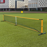 Portable Pickleball Net Set with Carry Bag and 4 Pickleball Paddles