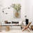 3D Abstract Natural Sandstone Handmade Sculpture With Artificial Plants Wall Decor