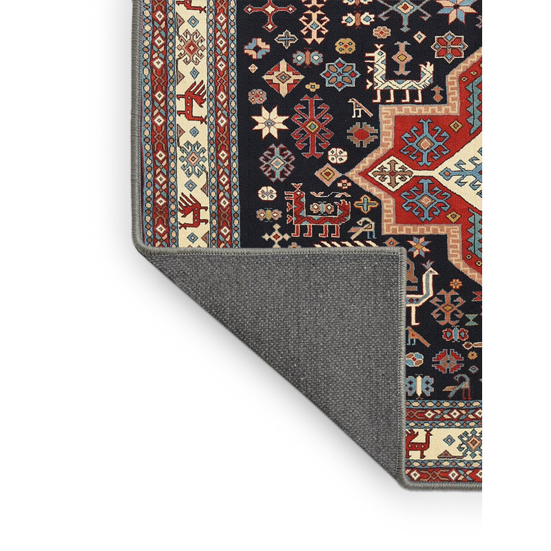 Tapis noir/brun traditionnel, Rectangle 8 pi x 10 pi