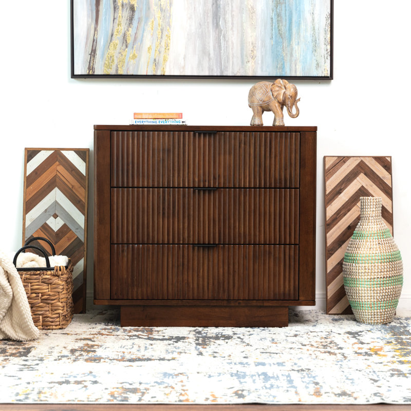 Pilton 31'' W Solid Wood Nightstand