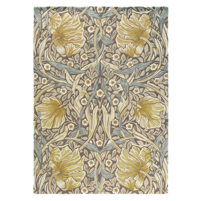 Handmade Wool Floral Area Rug