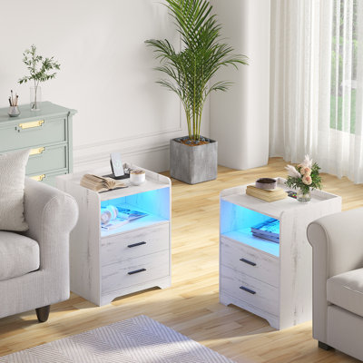 2 Drawer Bedside Table