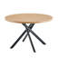 Table de salle à manger ronde pliable pour espaces de vie compacts - Fabrication en panneau de fibres à densité moyenne avec conception radiale-129165774