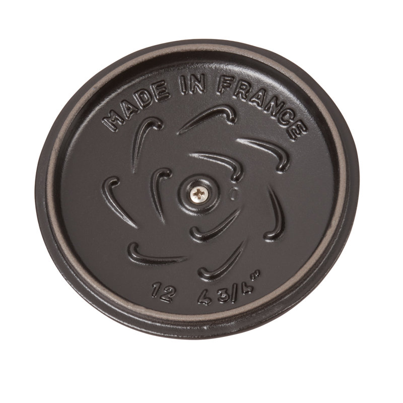 Staub Cast Iron 1.84-qt Petite French Oven, Graphite Gray, 1.84 quarts