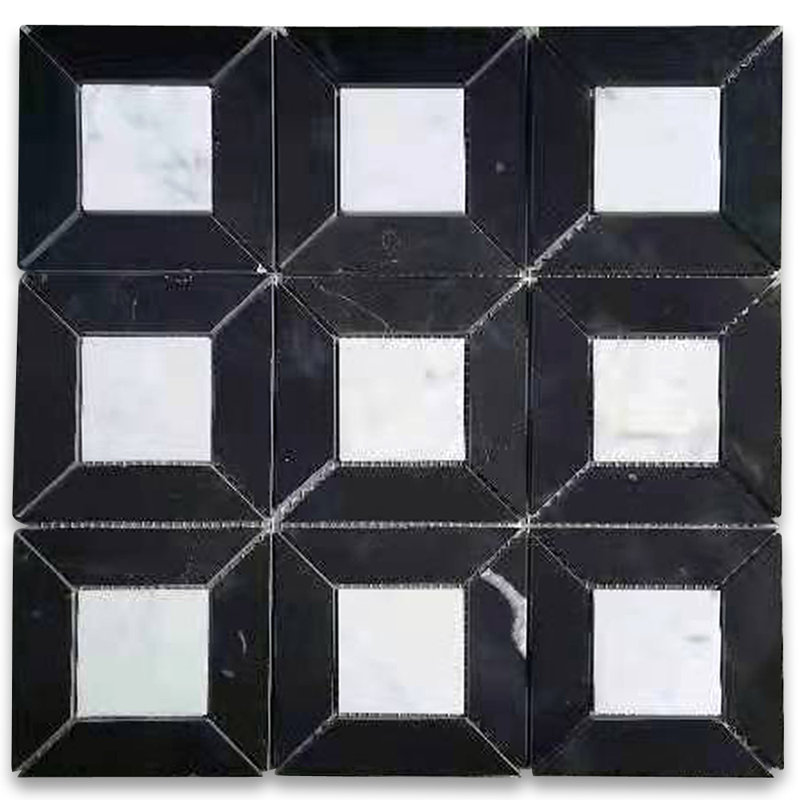 12" x 12" Marble Random Mosaic Wall & Floor Tile