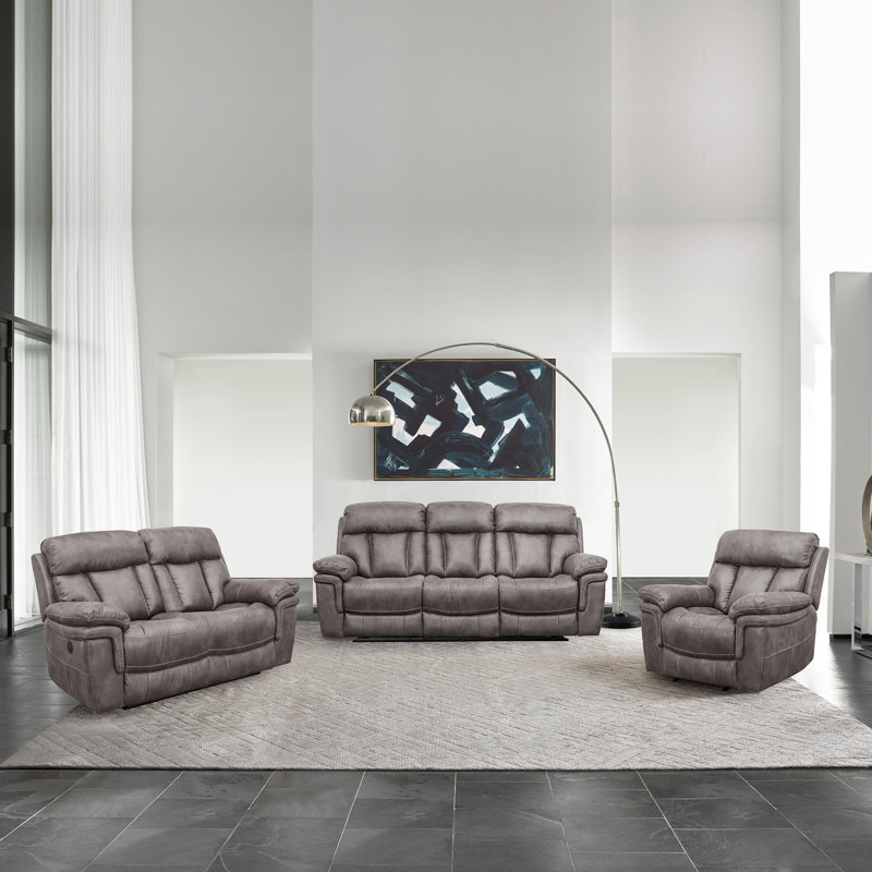 Ensemble de salon inclinable 3 pièces Chivers