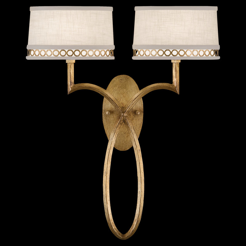 Allegretto 2 - Light Armed Sconce, Burnished Gold Leaf