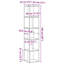 Amasya 33cm W Bookcase-1611626605-1611626604