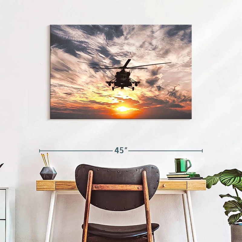 Mait Navy Helicopter, 26" H x 39" W