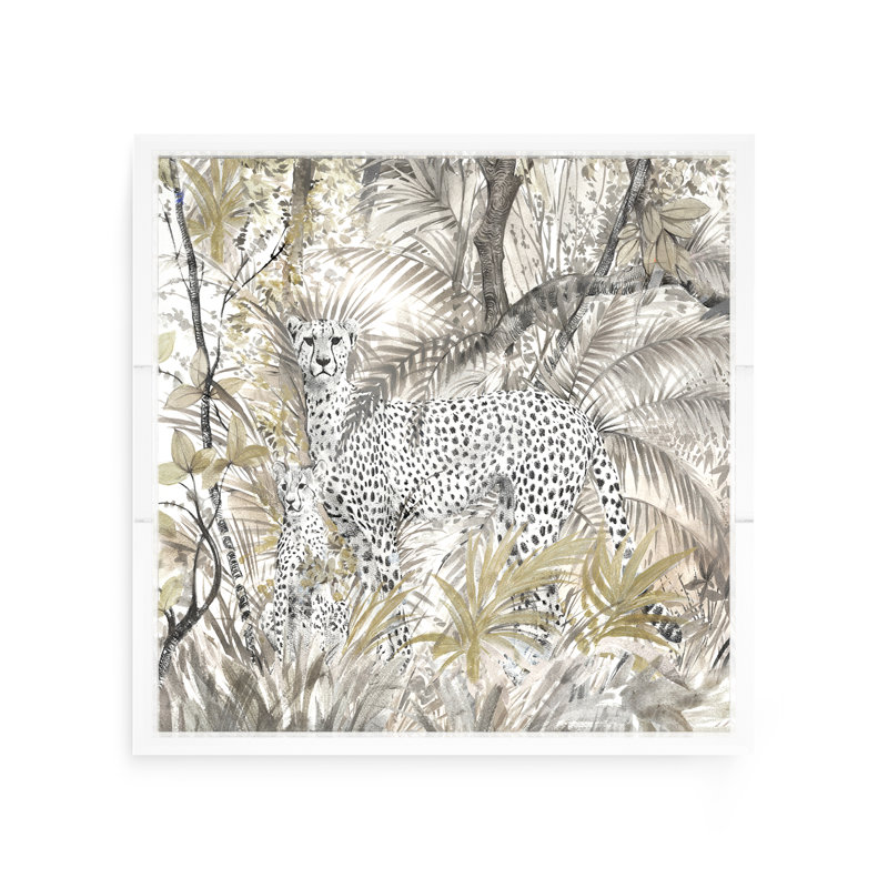 Arcadia Cheetah Acrylic Square Decorative Tray, 12"W x 12"D x 2"H
