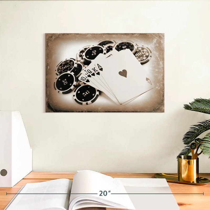 Senne Vintage Poker, H 8 po x l 12 po