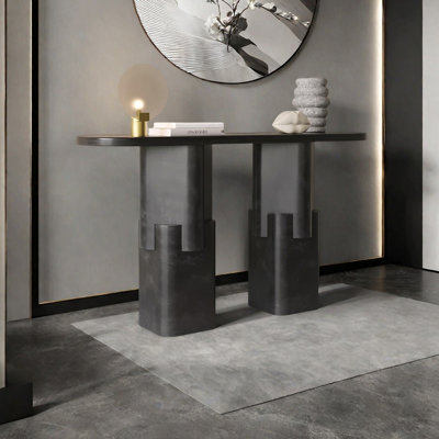 Nordic style art decoration black console table