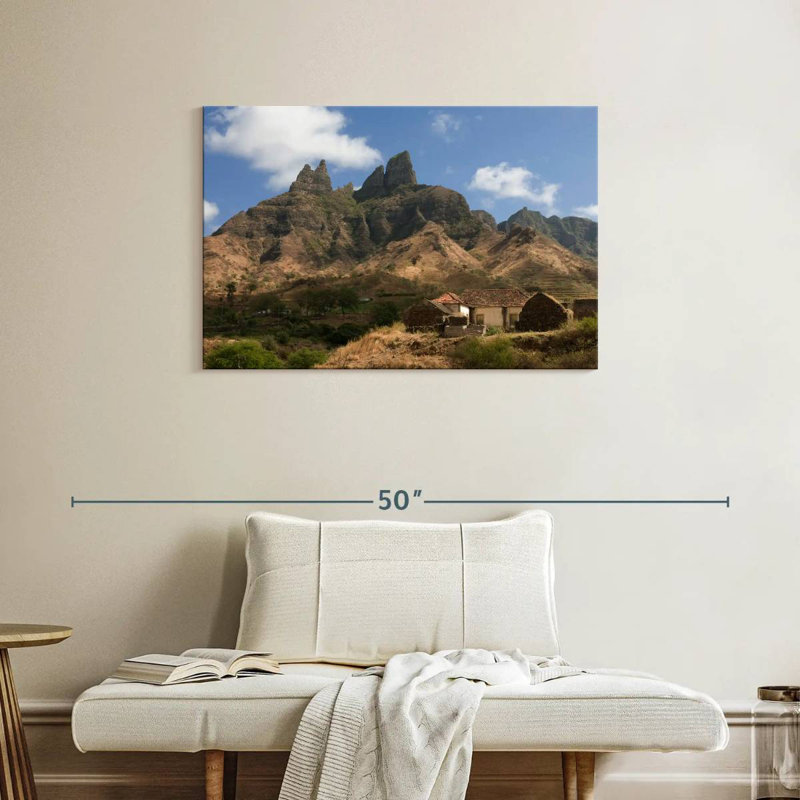 Alvord Santiago Cape Verde Mountainscape, 24" H x 36" W