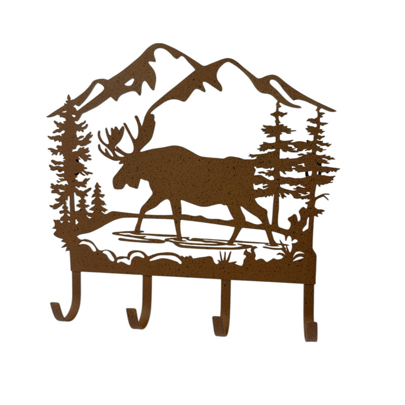METAL MOOSE COUNTRY HOOKS 13.75"X2"X13.25"