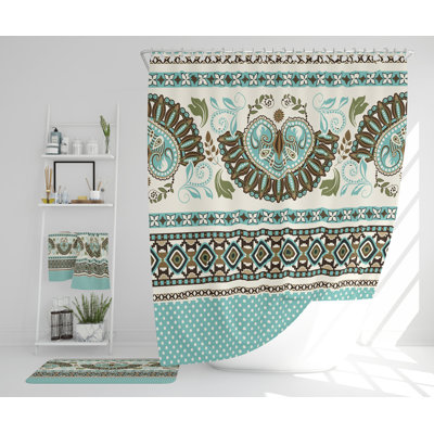 Naykin Polyester Shower Curtain Set