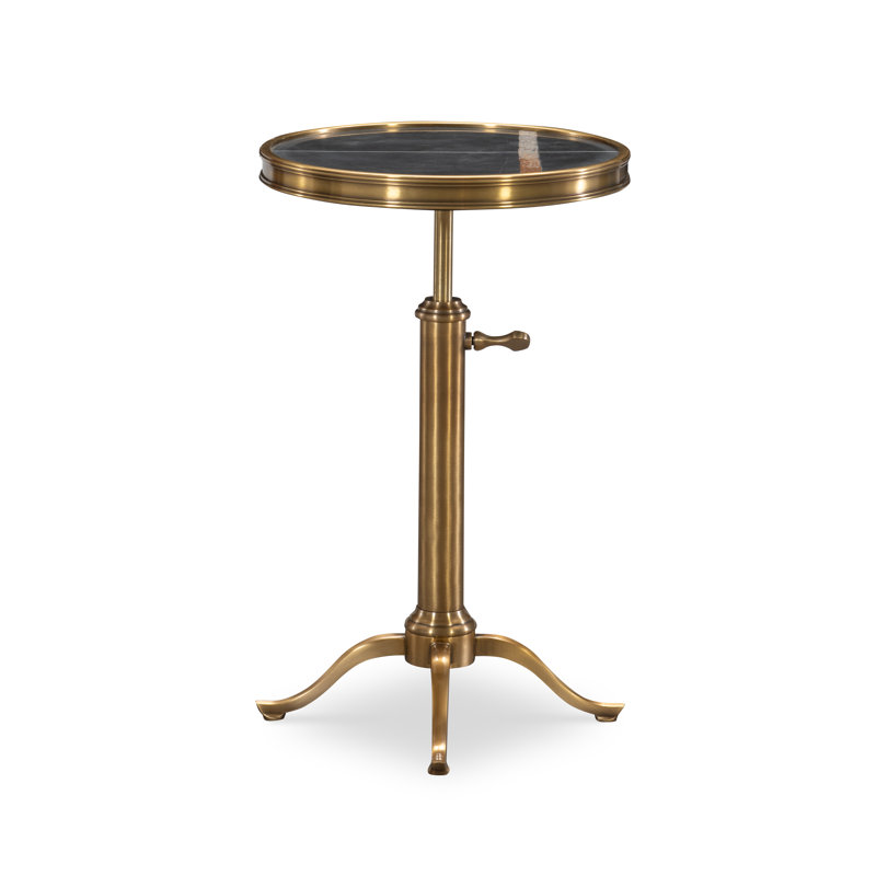 Fletcher Stone Pedestal End Table