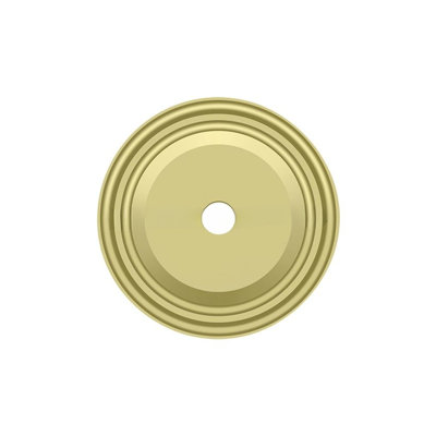 Plaque de base pour boutons Deltana BPRC150U3, diamètre 1-1 / 2 po en laiton poli