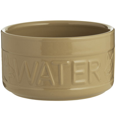 Mason Cash: Cane Dog Water Bowl - 7.8", 81oz -Tan Food-Water Dish, Durable Ceramic Stoneware, Microwave-Dishwasher Safe, Pet Meal Feeding-Hydration