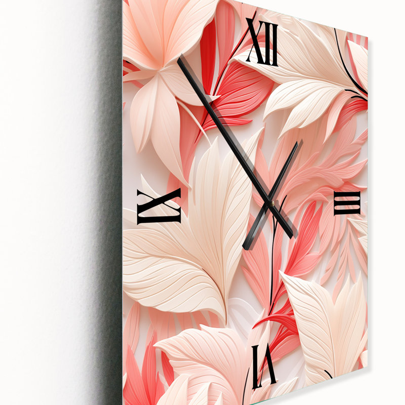 Jamisha - Horloge murale moderne tropicale, Très grand