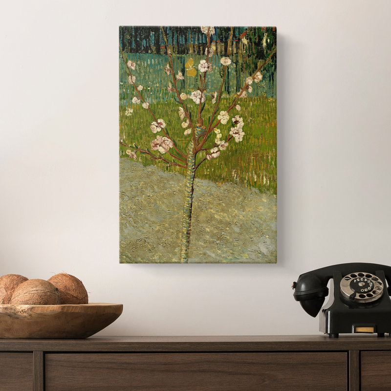 Amandier en fleur - toile tendue par Vincent Van Gogh, 8 x 12