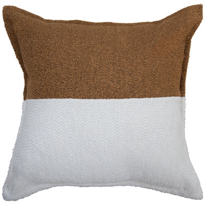 Cotton/Poly Boucle Poly Filled Throw Pillow