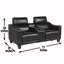 Causeuse en cuir Transition Dual-Power