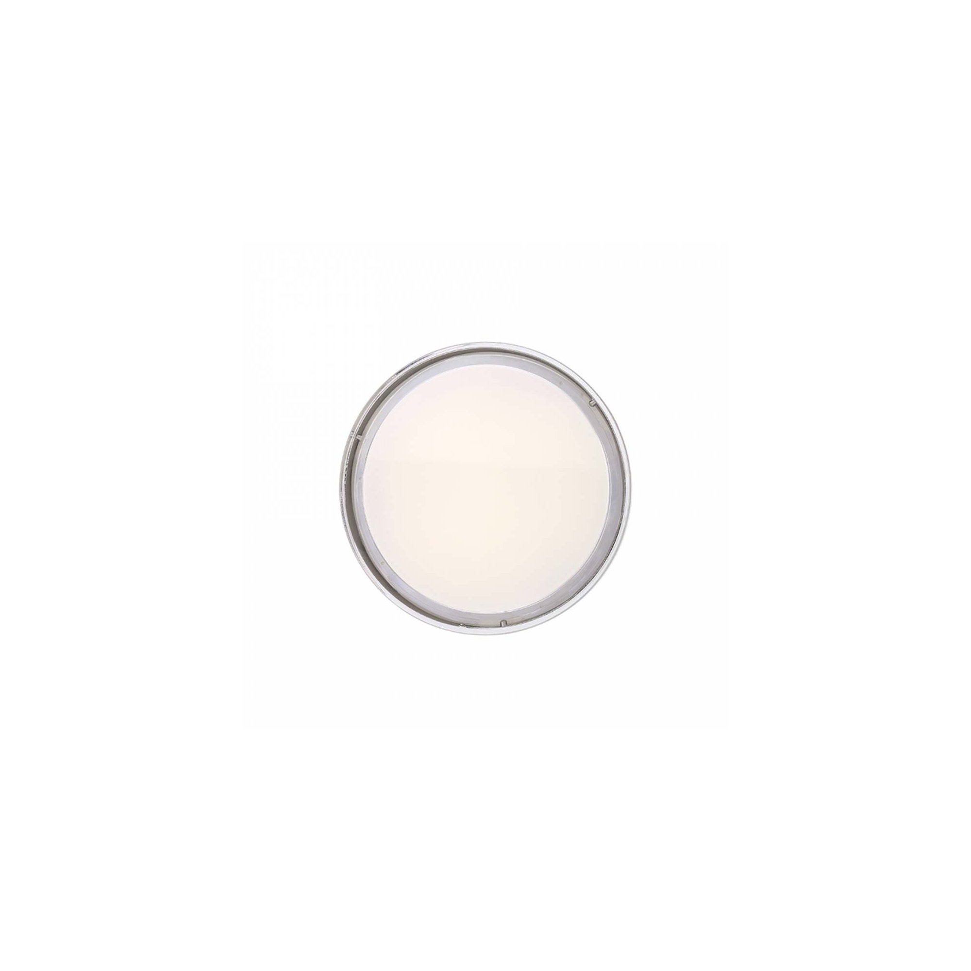 Pi LED Dimmable Round Flush Mount, 2.5" H x 6.5" W x 6.5" D, Stainless Steel, 3000K